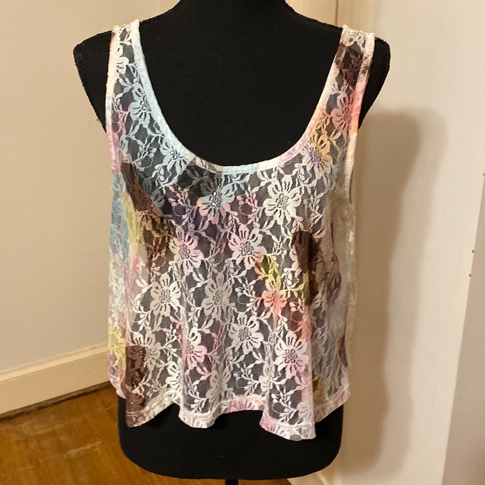 Lace tank top